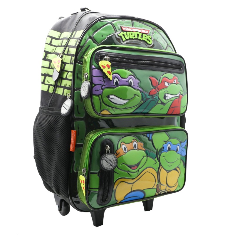 Mochila con Carro Tortugas Ninjas 18"